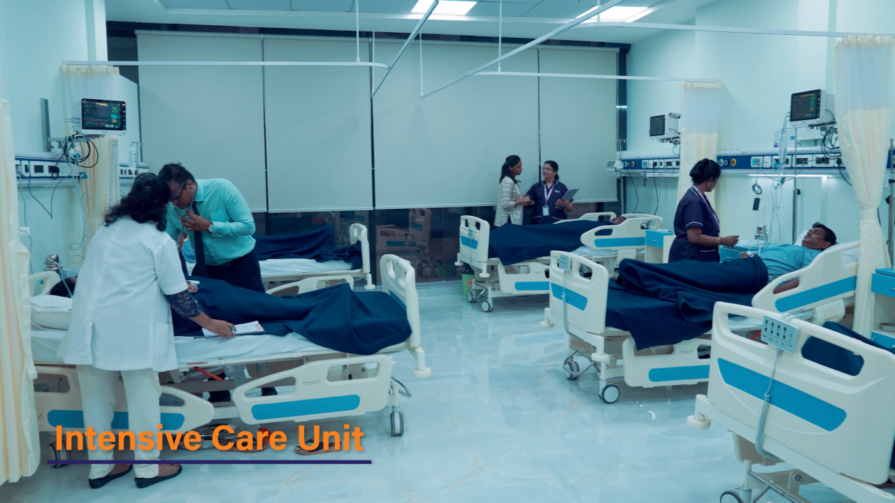 The 15 bedded Intensive Care Unit with critical care staff at Revival Bone and Joint Hospital, Thane